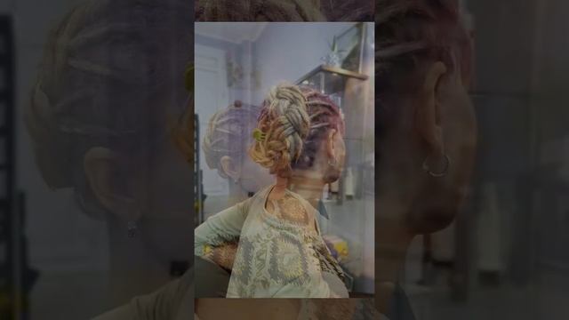 Яркое, цветное окрашивание. Дреды натуральные смотреть онлайн