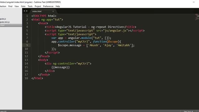 What is ng-repeat Directive in AngularJS смотреть онлайн