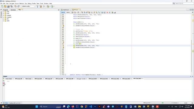 Make an exit button and handle it in GUI Java without drag and drop смотреть онлайн
