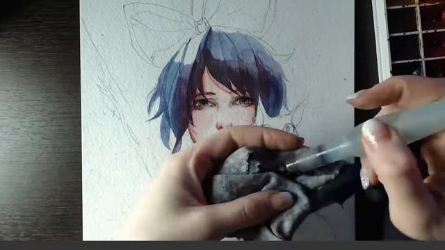 Watercolor Kiki's delivery service Speedpaint смотреть онлайн