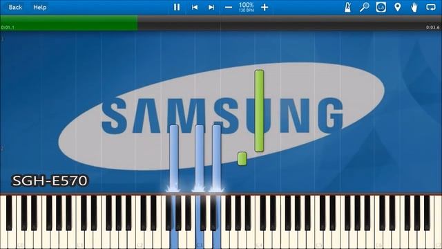 SAMSUNG MOBILE STARTUP & SHUTDOWN SOUNDS IN SYNTHESIA