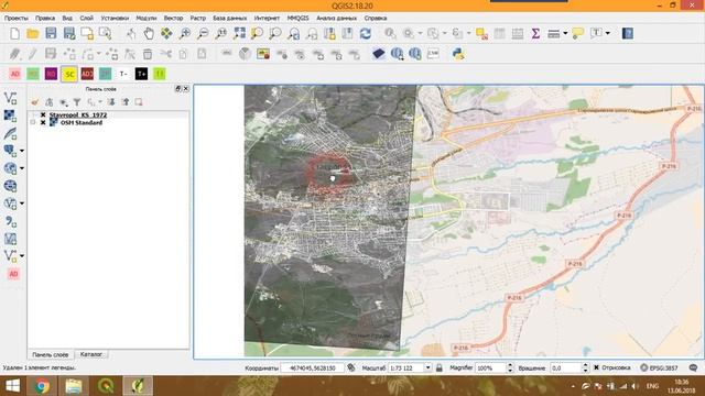 QGIS 2 - № 41. Свободная привязка растров. смотреть онлайн