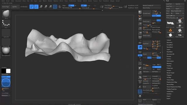 LandScape Workflow 01 Blocking in ZBrush смотреть онлайн