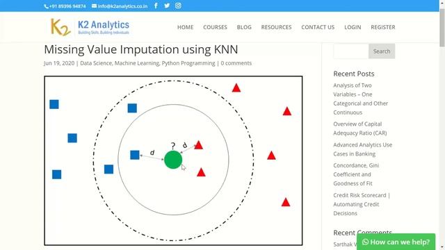 Missing Value Treatment in Python | K Nearest Neighbours - KNN Technique | k2analytics.co.in смотреть онлайн