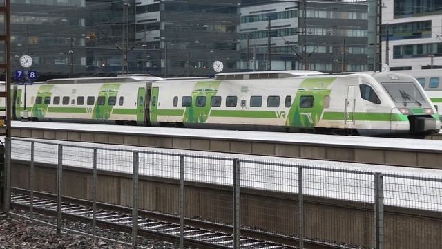 Finland Railways: Trains At Helsinki Central Station