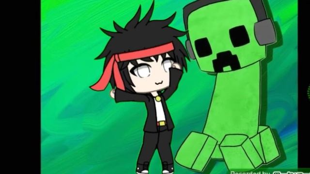 Gacha life клип "Зелёный няша крипер"(LaGGerFeed) смотреть онлайн