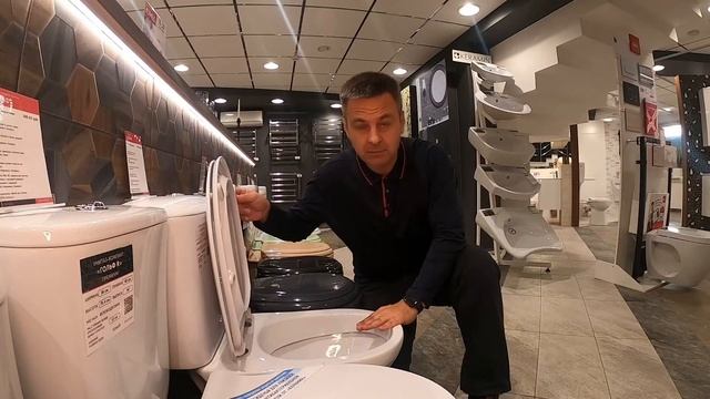 Мягкое закрывание или «микролифт» сиденья унитаза. смотреть онлайн