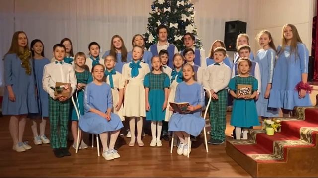 "Рождество Христово", колядка. Школьный хор "Мечтатели" БОУ г.Омска "Гимназия №19" смотреть онлайн