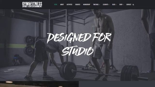 Gym WordPress Theme Home-Page Presentation - Sports & Fitness Live Site Builder смотреть онлайн