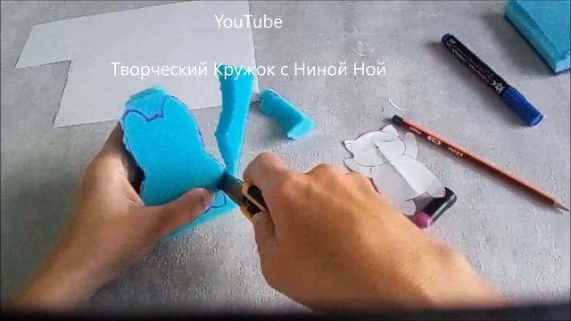 Как сделать сквиши котенка из губки. Поделки и подарки своими руками смотреть онлайн