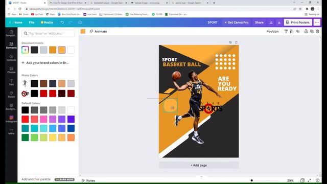 How to Create Professional Sport Poster Design -- #CANVA TUTORIAL смотреть онлайн
