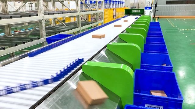 Small Sliding Shoe Sorter | iAmech Logistics Automation Products смотреть онлайн
