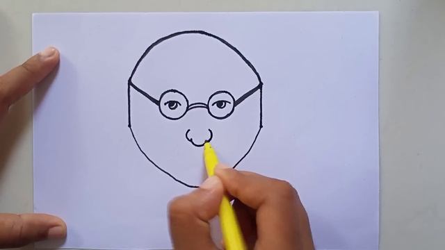 Mahatma Gandhi Drawing Very Easy |How To Turn Number 1001 Into Mahatma Gandhi | Gandhi Jayanti | смотреть онлайн