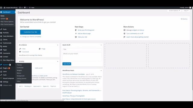 Pillar WordPress Theme - Getting Started смотреть онлайн