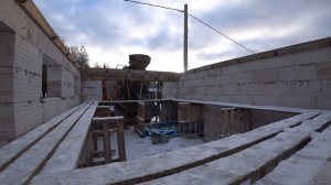 Монолитный армопояс на гараже. Экономный вариант.