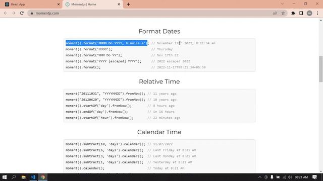 How to Formate date in React js | Formate date using moment js in React js | Use Moment.js in React смотреть онлайн