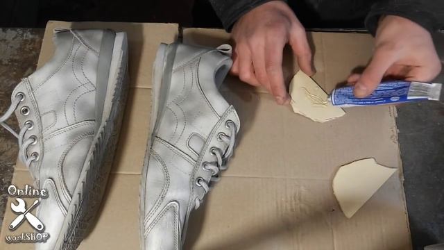 Стерлась подошва на пятке кроссовок. Ремонт обуви своими руками. смотреть онлайн