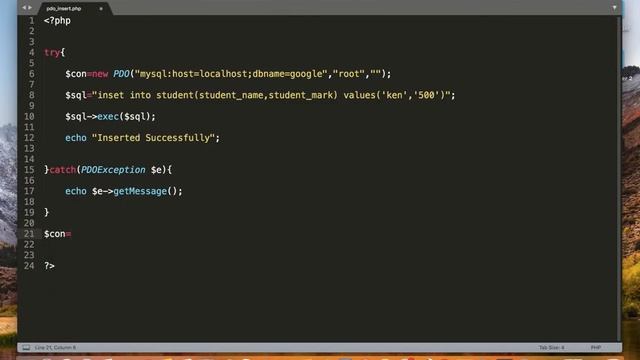 Insert data into mysql table using PDO (malayalam) смотреть онлайн