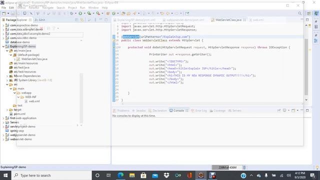 Maven JSP Servlets Request Response смотреть онлайн