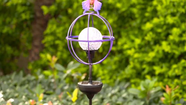 Solar Rotating Globe & Icon Garden Stake on QVC смотреть онлайн
