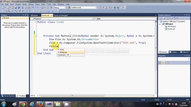 VB.NET Tutorial 25 : How to Create and Write to a Text File in VB .NET смотреть онлайн