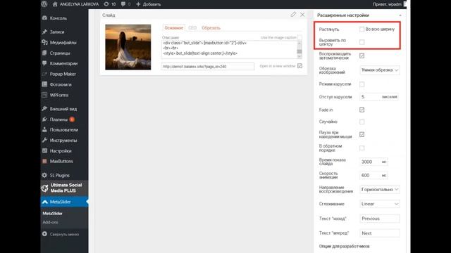СОЗДАНИЕ СЛАЙДЕРА С ЭФФЕКТАМИ АНИМАЦИИ, ЗАГОЛОВКОМ И КНОПКОЙ ДЛЯ САЙТА НА WORDPRESS (Meta Slider) смотреть онлайн