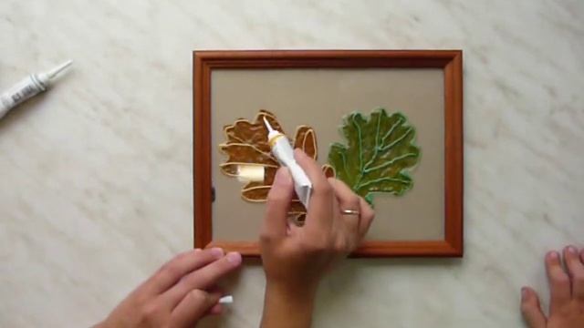 Как красиво оформить осенние листья вместе с ребенком. (DIY Autumn leaves with kids, handcraft) смотреть онлайн