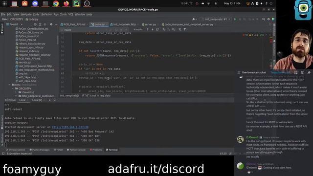 CircuitPython - Making A REST API For RGB LEDs смотреть онлайн