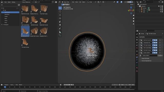 Blender 3.5 hair nodes showcase! смотреть онлайн