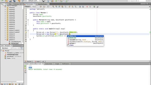 Java Tutorial - 17 - Enums German смотреть онлайн