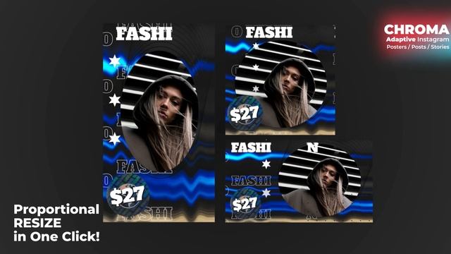 Chroma Instagram Posters/stories/posts After Effects Template. смотреть онлайн