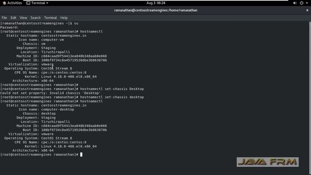 How to Set or Change Chassis Name on CentOS Stream 8 смотреть онлайн