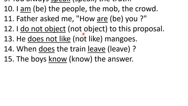 10th English Grammar Chapter 6 Use of Tenses Exercise 2, 3 смотреть онлайн