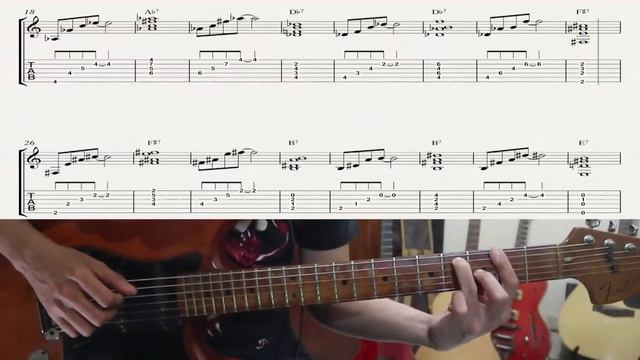 Chord Tutorial - Dominant 7th Chord 12 Key Ex 1 смотреть онлайн