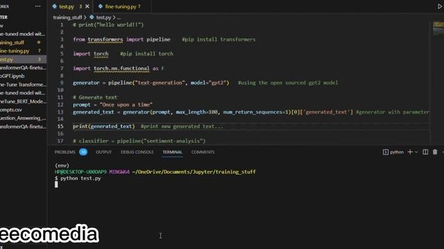 how to generate new text with gpt2 and transformer? #coding #ai смотреть онлайн
