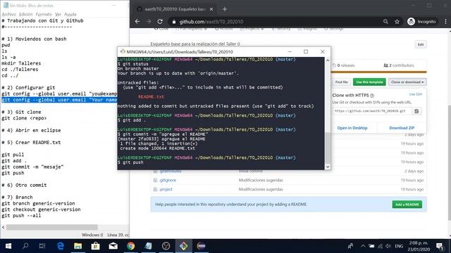 Tutorial Git y GitHub - (2/2) смотреть онлайн
