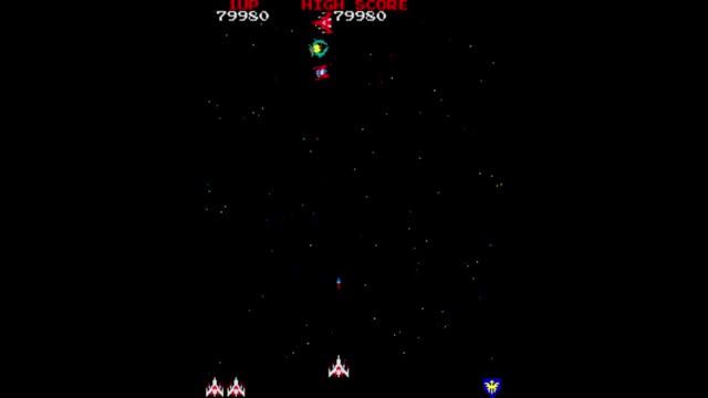 Galaga (Namco/1981) Gameplay смотреть онлайн