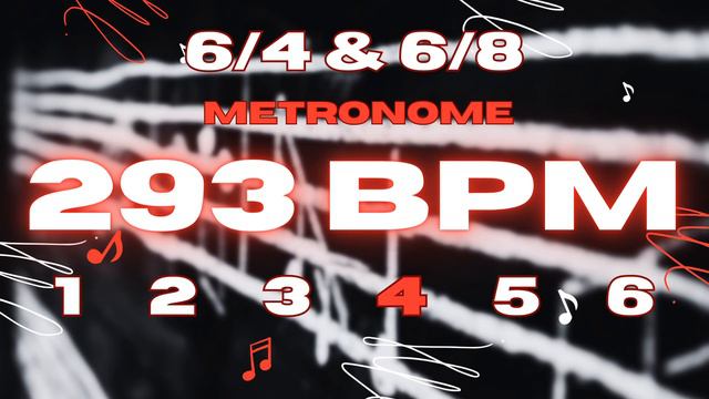 293 BPM - 6/4 & 6/8 Metronome смотреть онлайн