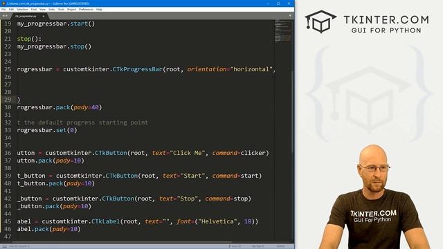Progress Bars in CustomTkinter - Tkinter CustomTkinter 6 смотреть онлайн