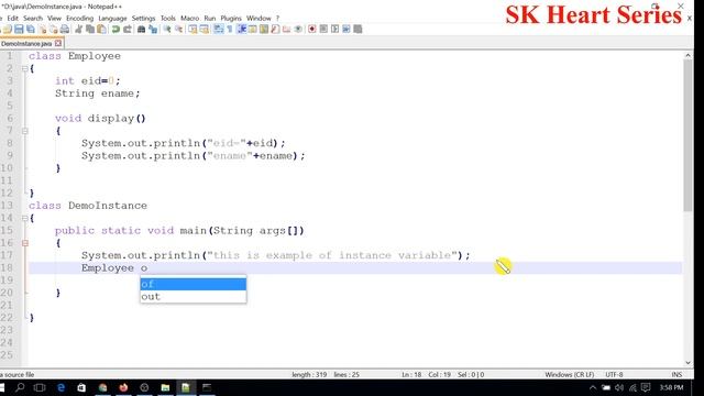 Instance variable in java | Type of java variables | non-static variable in java #010 смотреть онлайн
