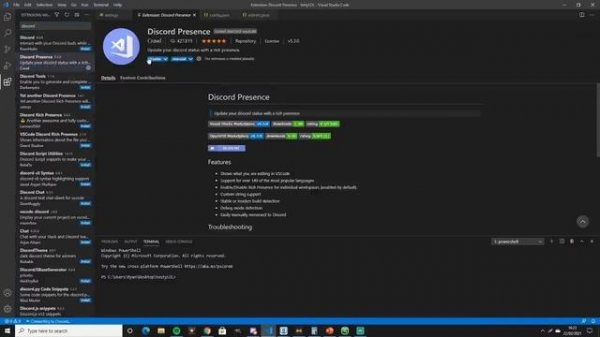 How To Get Playing "Visual Studio Code" Discord Status