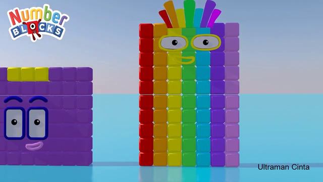 Numberblock Rainbow Sevens Club 7 To 70 GIANT Numberblocks Colourblocks Puzzle Young