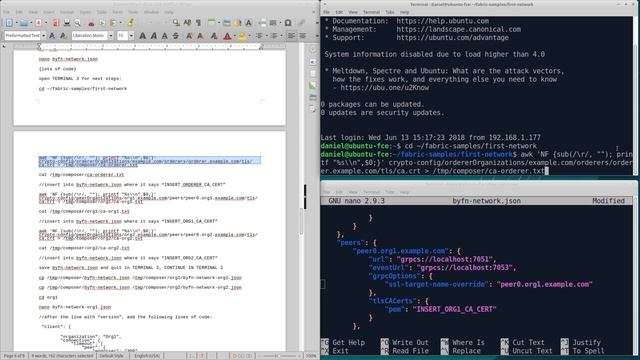 Hyperledger Fabric 1.1 with Composer and Explorer смотреть онлайн