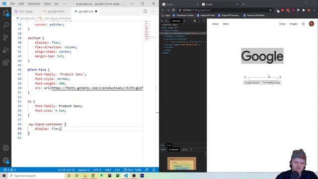 How to Make the Google Home Page with HTML and CSS (Flexbox) смотреть онлайн
