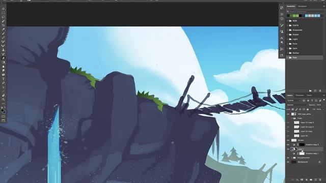 ?OPTIMIZED LANDSCAPE PAINTING TUTORIAL ? смотреть онлайн