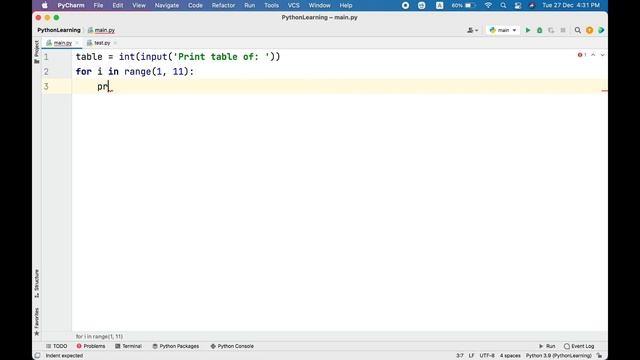How to Print a Table in Python | Multiplication Table in Python using For Loop with Range Function смотреть онлайн
