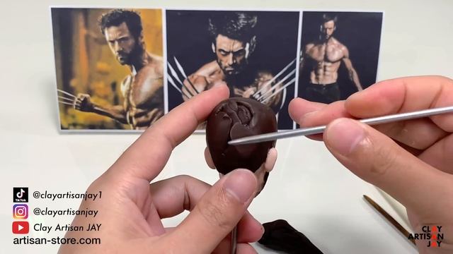 Polymer Clay Sculpture: Wolverine, the full figure sculpturing process【Clay Artisan JAY】 смотреть онлайн