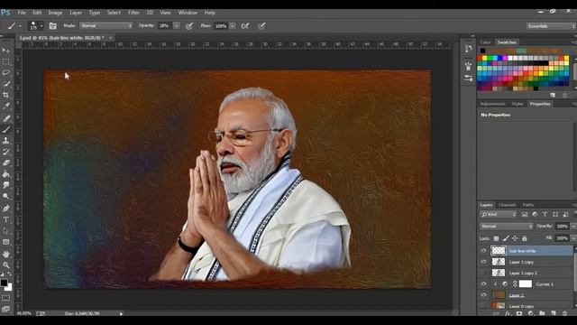 Photoshop Digital Oil Painting Tutorial || How To Make Digital Oil Painting In Photoshop смотреть онлайн