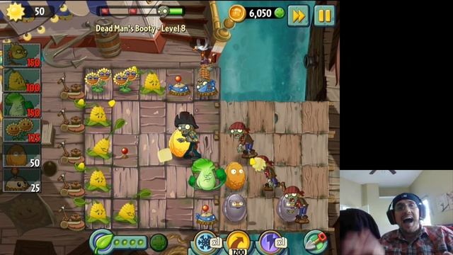 Lets PLAYPRIL FOOLS: Plants vs. Zombies 2: Dead Mans Booty (Endless Zone Waves) смотреть онлайн