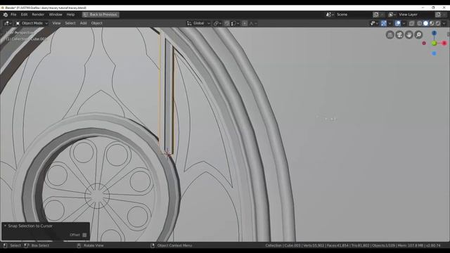 Gothic tracery tutorial - part 1 (modeling) смотреть онлайн